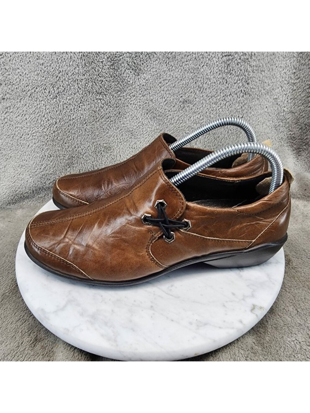 Romika Shoes Womens Size EU 39 Brown 8-8.5 City Light Leather Loafers *Read*